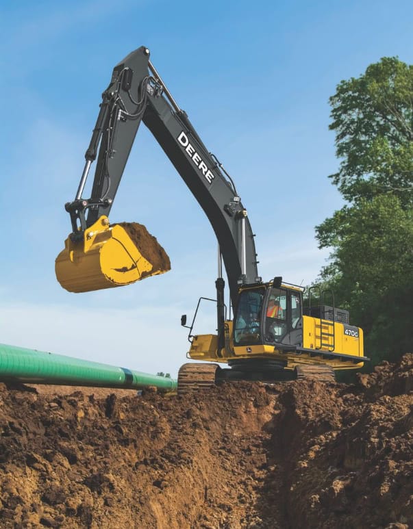 John Deere excavator